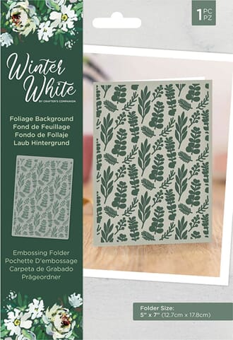 Crafters Companion - Foliage Background Embossing Folder