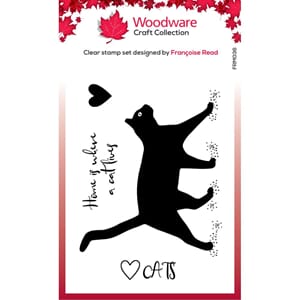 Woodware: Singles Cat Silhouette Clear Stamps