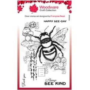 Woodware: Bee Kind Clear Stamps, 10x15 cm