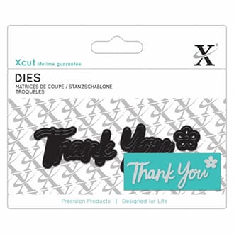 XCUT - Thank You Mini Sentiment Die
